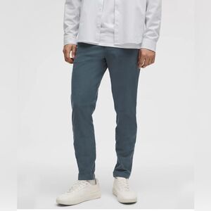 Lululemon ABC Slim-Fit Pants Men 31x 31 Iron Blue Utilitech Stretch Comfort